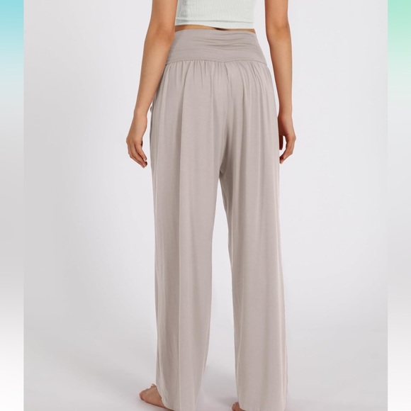 New ODODOS Women's Wide Leg Palazzo Lounge Pants with Pockets Light Weight Loose - Picture 2 of 12